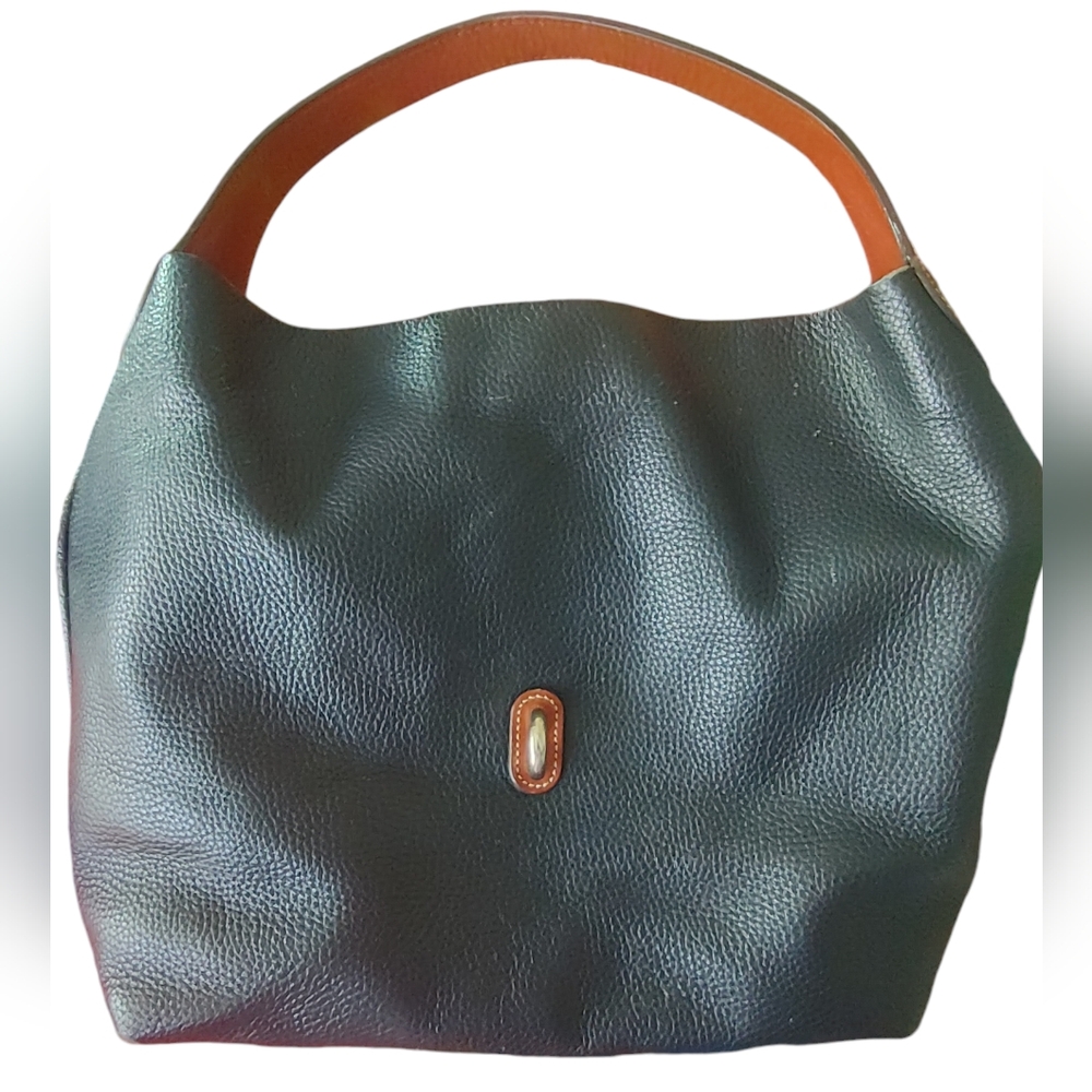Dooney & Bourke Pebble Grain Logo Lock Shoulder Bag Hobo Purse - Picture 5 of 16